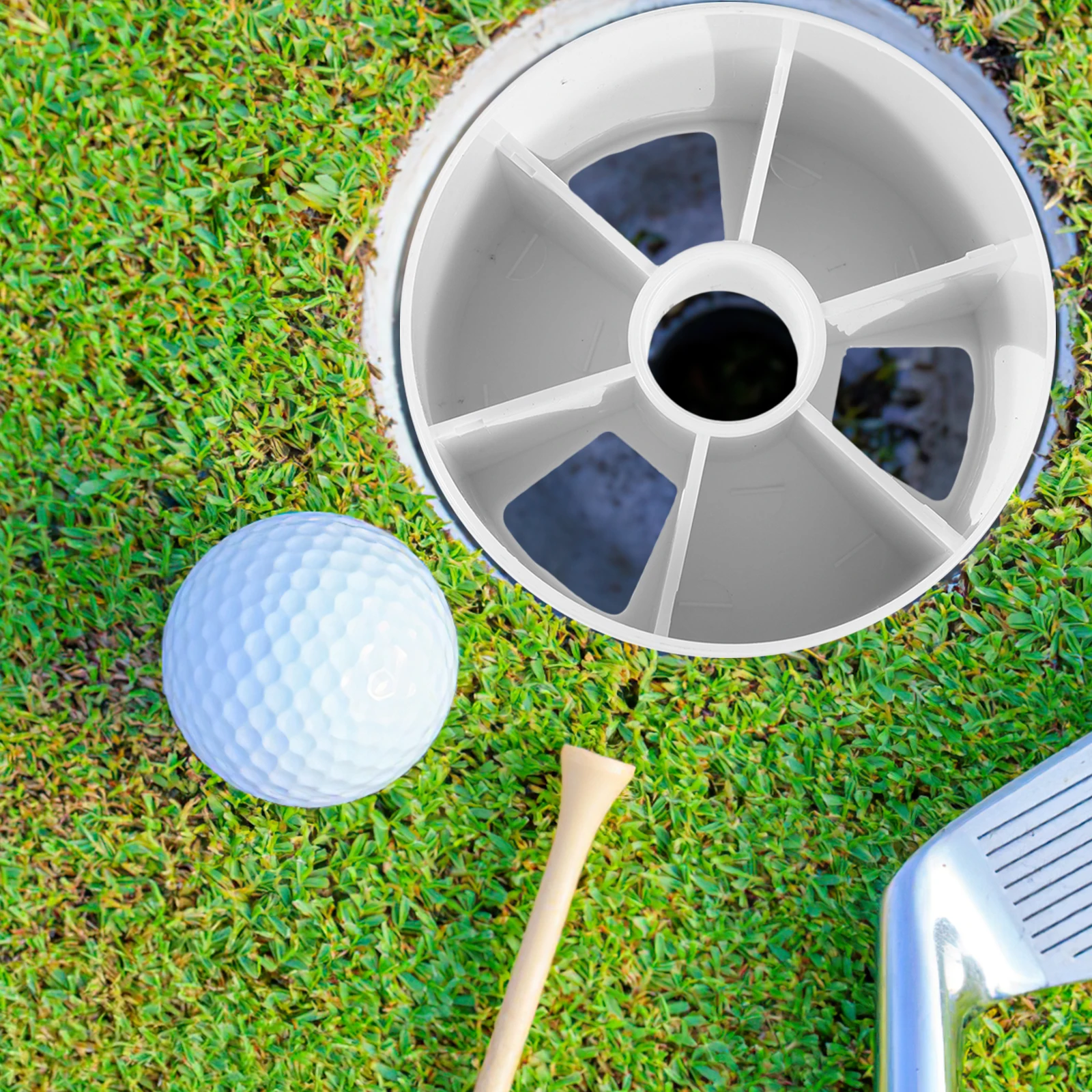 

Golf Putting Hole Cup Replacement Plastic Golfing Green Covers Durable Training Equipment for Lawn Fit Repair Supplies