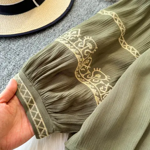 10 best sales बोहेमियन ब्लाउज - №1