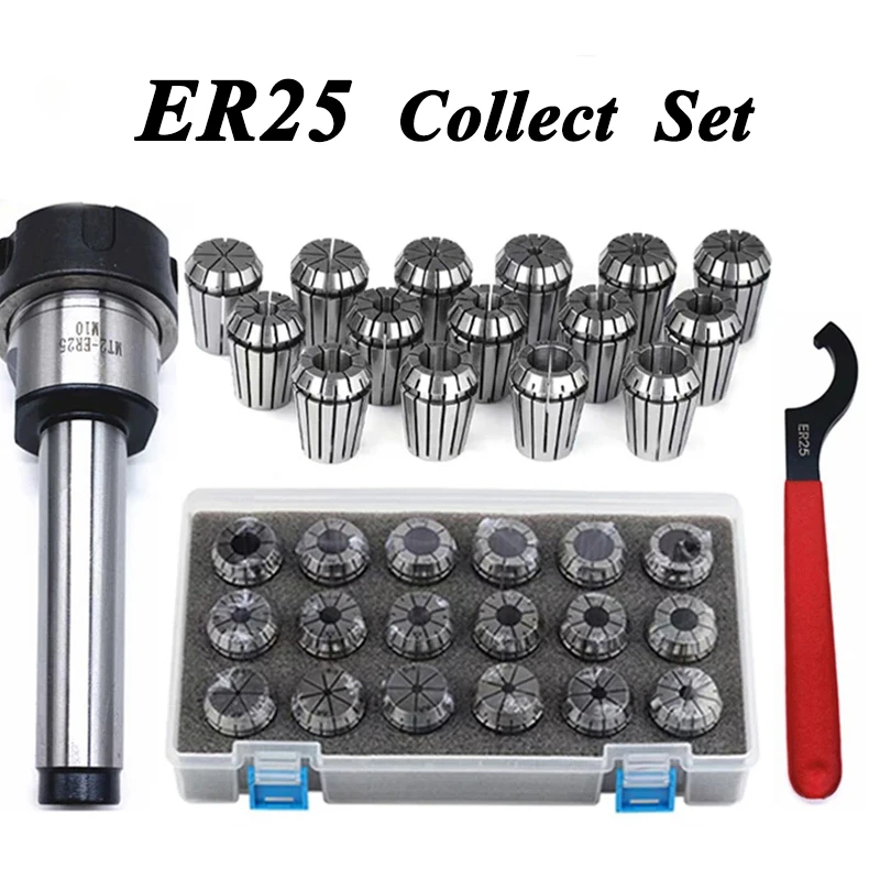 

ER25 Spring Clamps MTA MTB MT4 MT3 MT2 ER25 M12 Collet Chuck Morse Holder Cone For CNC Milling Lathe tool ER25