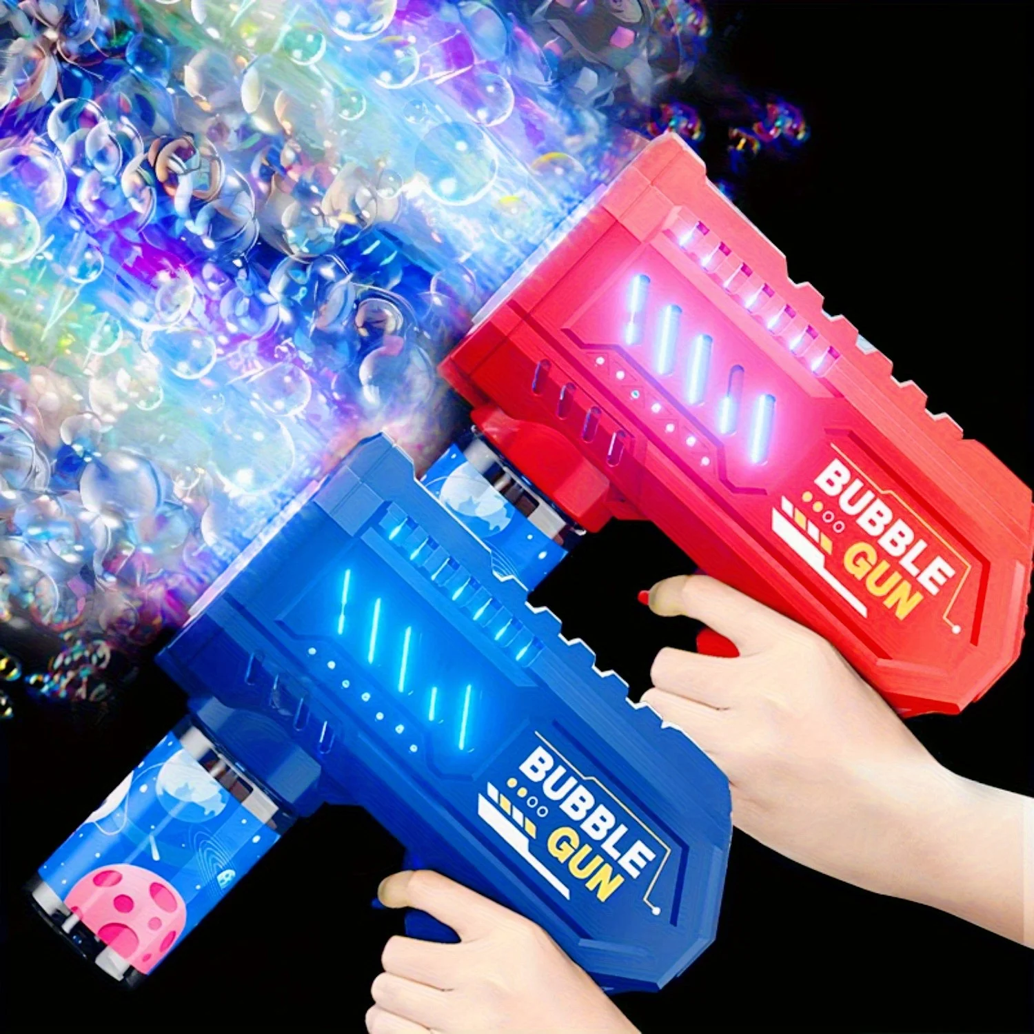 Bubble Gun, Automatic Bubble Machine Children No-spill bubble toy Portable Park Bubble Blower for Kids （without bubble solution）