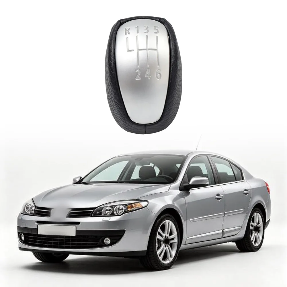 6 Shift Knob 7701233215 PU Leather Gear Sticker For Renault For Laguna For Mk3 2007-2014 Car Interior Accessories Interior Parts