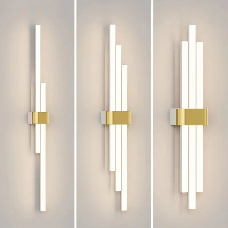 

Modern Simple Led Strip Wall Light Full Spectrum Eye Protection Living Room, Bedroom, Aisle Wall Lamp Bedroom Decoration