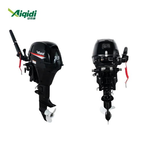 AIQIDI 9.9HP 12HP Boat Engine Tiller Control 4 Stroke Outboard Motor With Water Cooling System