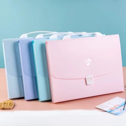13 into the lovely organ bag female students large capacity file storage book data storage bag portable folder