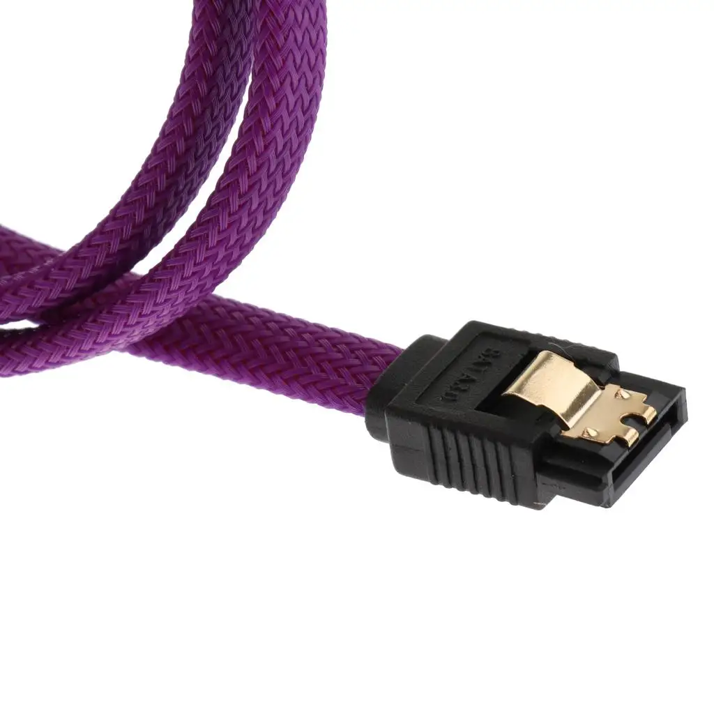Sata 3 Cable 26AWG High Flow Design Sata Hard Drive Data Adapter for Universal Computer Internal Storage
