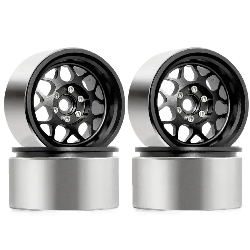 

4pcs Aluminum 2.2" RC Beadlock Wheel Wheel Rim Hex Fit for TRX4 TRX6 SCX10 90046 RR10 Wraith 1/10 RC Crawler Car