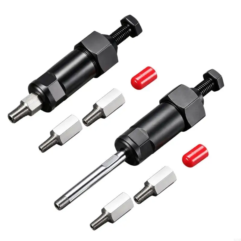 Manual Grease Fitting Unclogger with 6/8/10mm Threaded Adapters for Truck and Farm Equipment Service and Repairs M4YD
