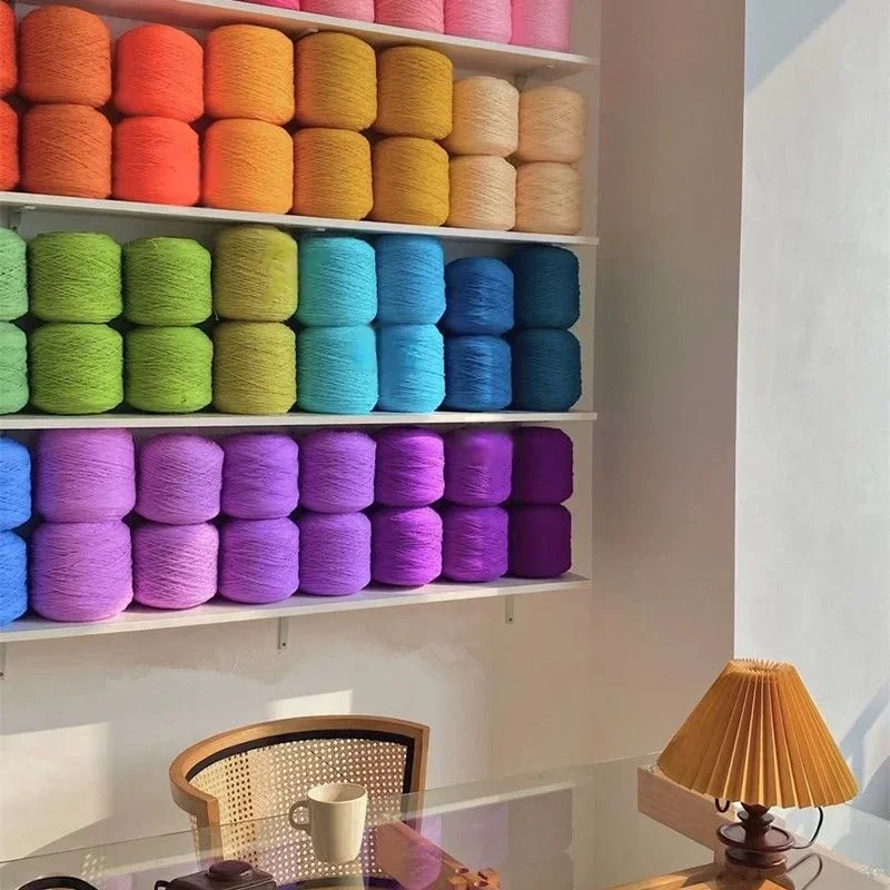 400g Tufted Yarn Professional Yarn For Tufting Gun 8Strands Cotton Yarn For Diy Customized Rug Making Weaving Knitting Tool