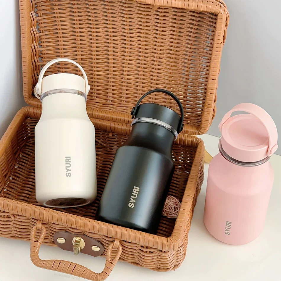 

Термос из нержавеющей стали 304 с разделителем чая, изолированная чашка, портативная ручка, школьная бутылка для кофе, пива, вакуумный термочайник