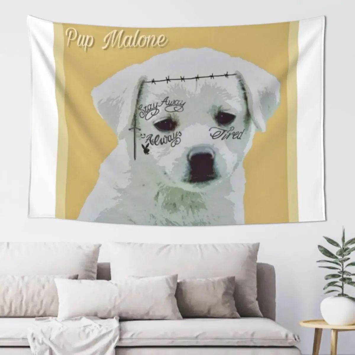 Pup Malone Tapestry Japanese Room Decor Decor For Room Funny Room Design Tapestry