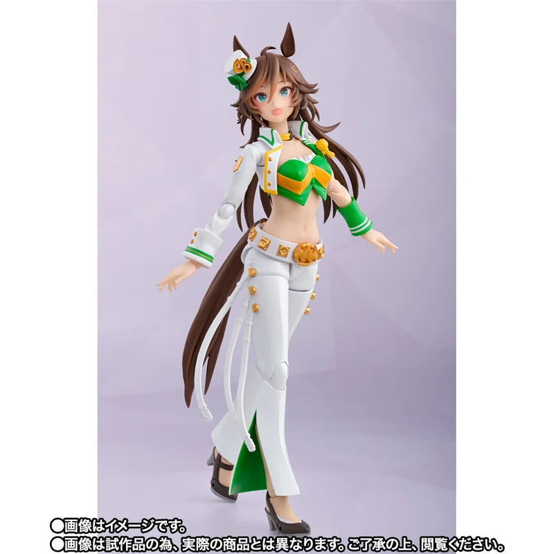 Original Bandai S.H.Figuarts Horse-Racing Lady Pretty Derby Mr. CB Action Figure PVC 13.5CM Collectible Model Toys Ornament Gift