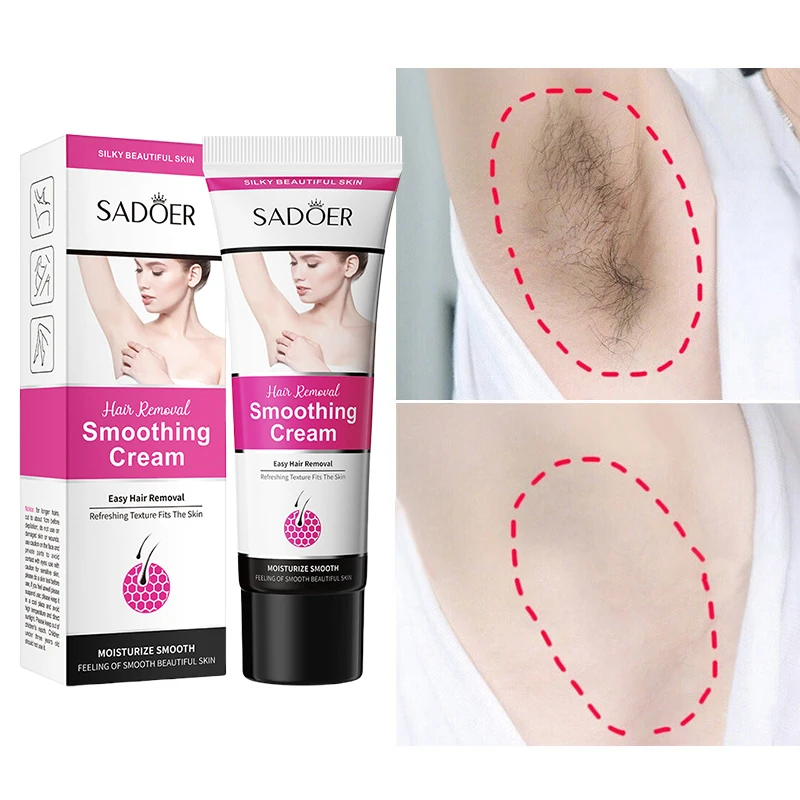 

Painless Hair Removal Cream For Ladies Body Leg Sensitive Areas Facial Hair Remover Inhibitor Permanent Hair Removal Products50g