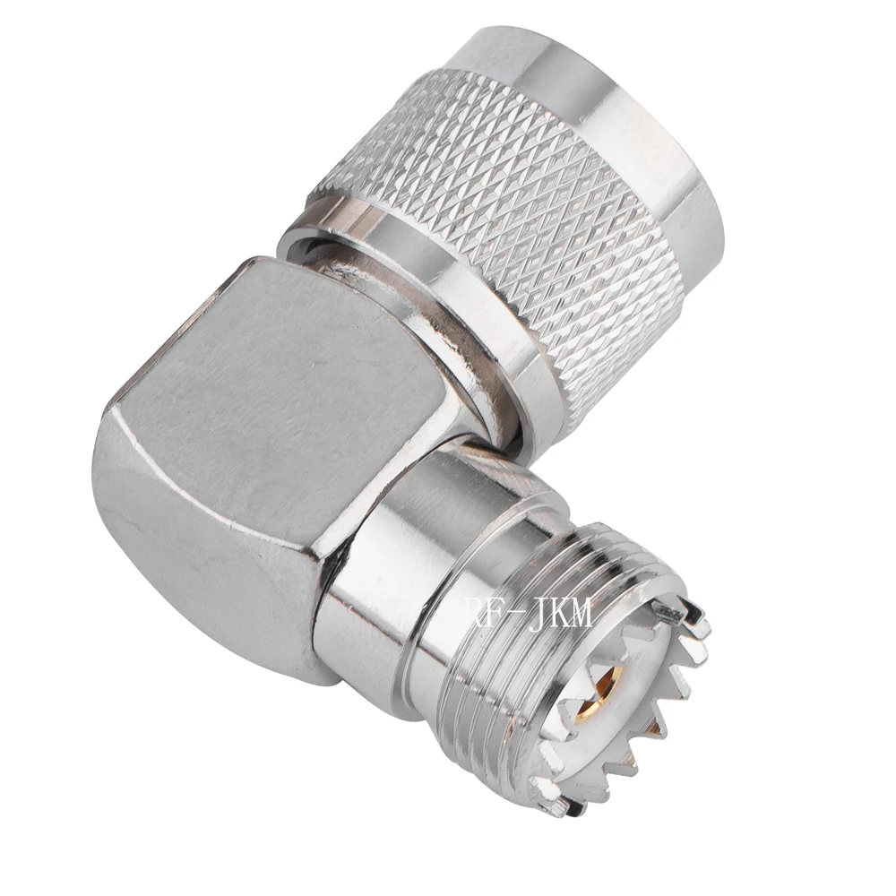 Uhf SO239 Vrouwelijk Naar Uhf PL259 Mannelijke Haakse 90 Graden Rf Connector
