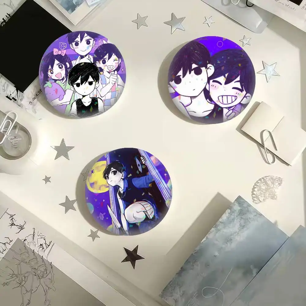 

O-OMORI R-RPG Game 25 32 44 58 75mm Badges Personalized Round Brooches Pins Accessory Gift