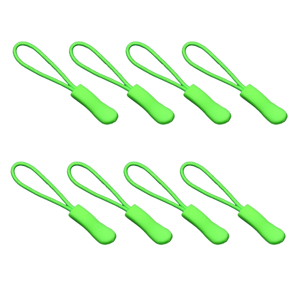 지퍼 풀 풀러 스포츠 의류, 경량 로프 태그 고정 장치, 다목적 교체 버클 의류, 흰색, 8 개