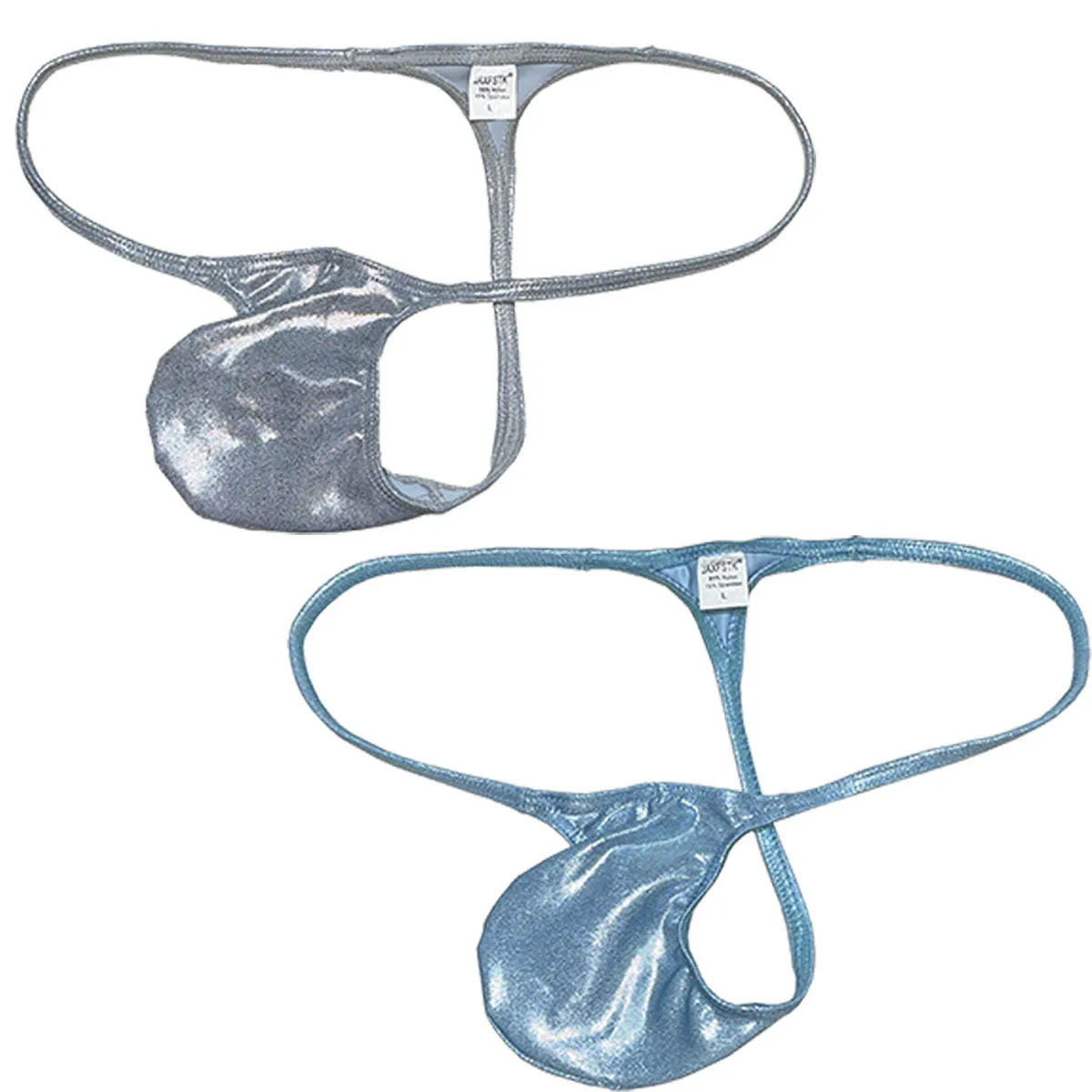 

2PACK Shiny G-string Men's Underwear Male Bikini Thong String Brief Contour Pouch Posing Tangas Beach Sissy Panties Soft Glitter