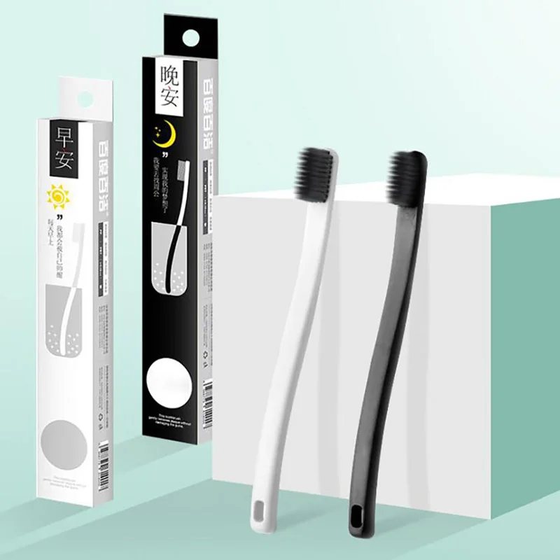 الإبداعية لينة الخيزران فرشاة أسنان من فحم الخشب شعيرات نايلون فرش الأسنان الكبار تنظيف الأسنان فرشاة الأسنان أدوات العناية بالفم الأسنان