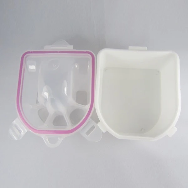 

Soak Resistant Manicure Bowl For Nail Removal Cuticle Care Uv Protection Durable Hard Plastic Reusable Nail Bowl