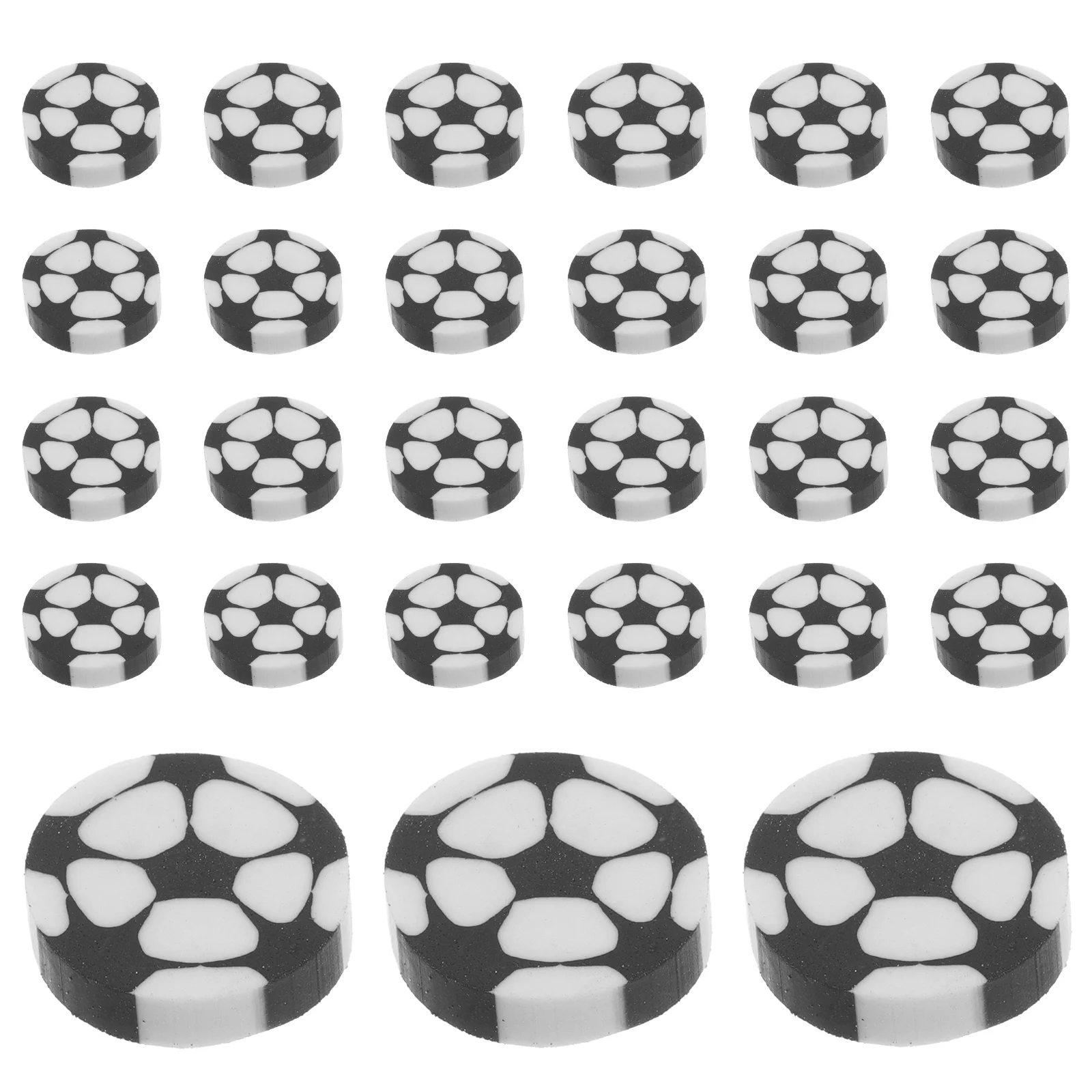 

70 Pcs Football Rubber Cartoon Sports Eraser Mini Erasers for Kids Modeling Soccer