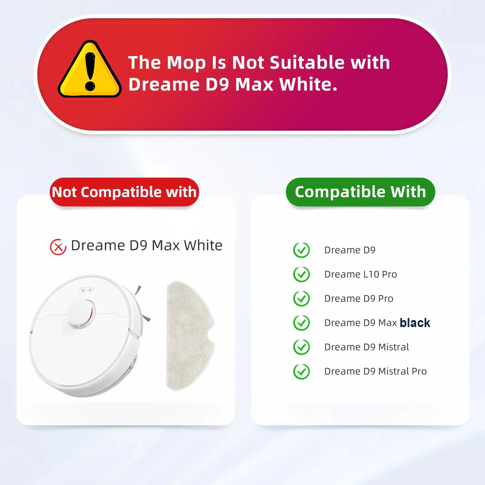 For Dreame Bot D9 Max Mop cloth Accessories robot Vacuum Cleaner Dreame L10 Pro Hepa Filter cleaning rag Brush Replacement Parts