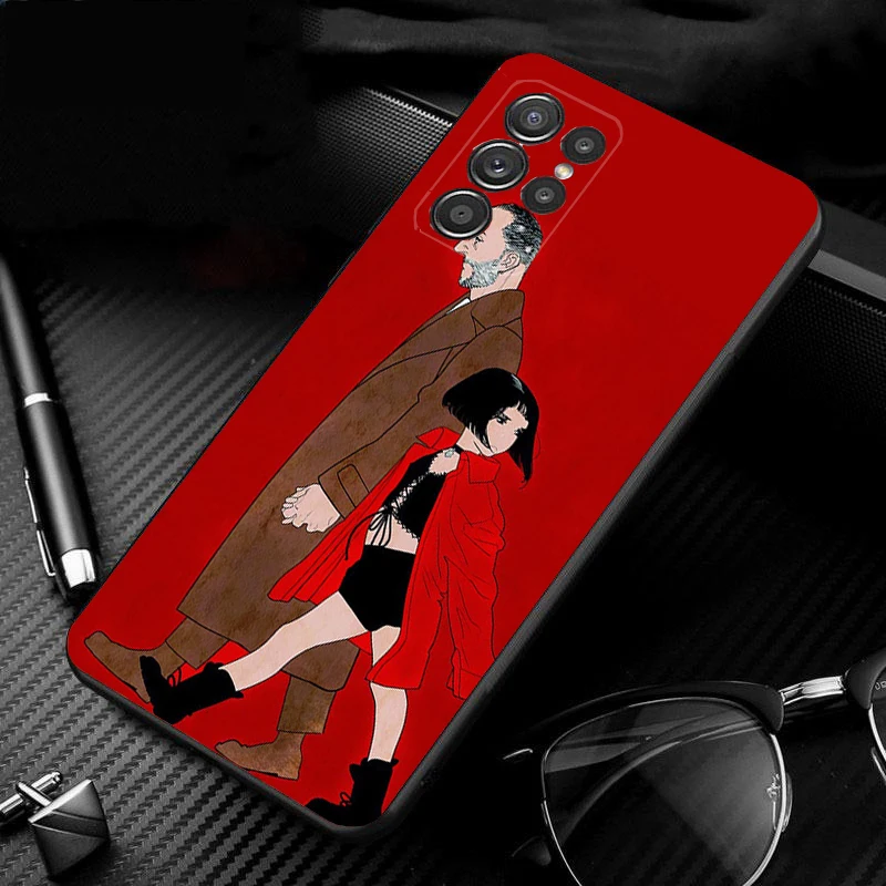 

Phone Case for Samsung S25 S24 S23 S22 S21 S20 Ultra S20 S22 S21 S20 FE S24 Plus Leon Matilda Natalie Portman Case