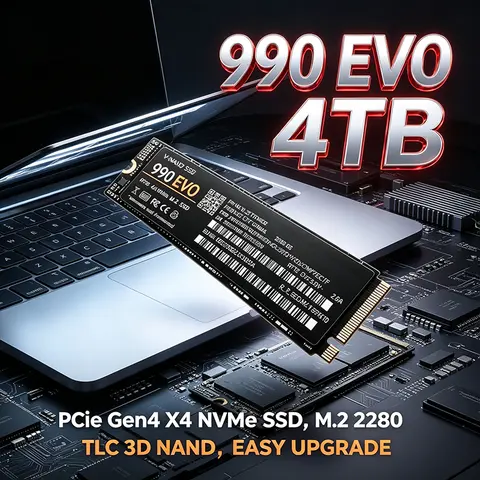 990 EVO PCIe3.0 M.2 2280 NVMe SSD Up to High‑Speed Internal SSD 500GB 1TB 2TB 4TB For Gaming Laptop Desktop PC Gaming Drive