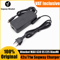 Original Segway Ninebot 42V 71W Charger For G30 G30LP ES/E22 Series T15 F20 F30 D38E D28E M365/PRO Kickscooter Charger Accessory