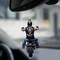 Black New Car Pendant Veteran Motorcycle Bikers Car Car Pendant Accessories Rearview Mirror Z0J9