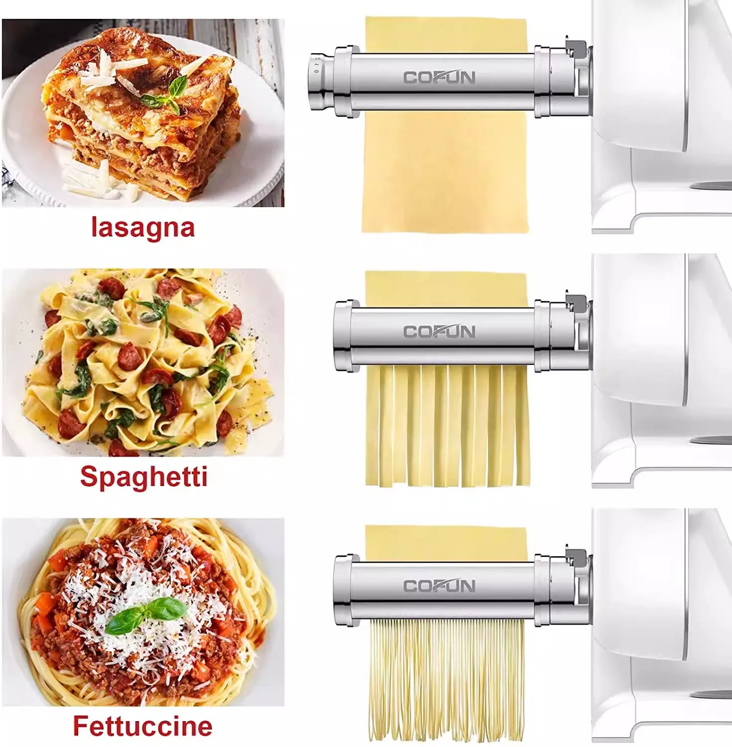 2024 Affettatrice e taglierina per pasta fresca compatibile per Bosch MUM4/5 e MUMV Series Chef Machine Roll Browse Lasagne Cutter Fette