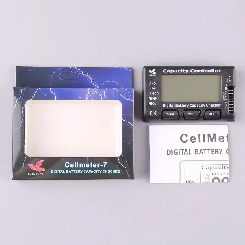 

CellMeter7 V2 with Balance Function Digital Battery Capacity Checker Voltage Meter Cellmeter-7 for LiPo/LiFe/Li-ion 2-7S 0.001V