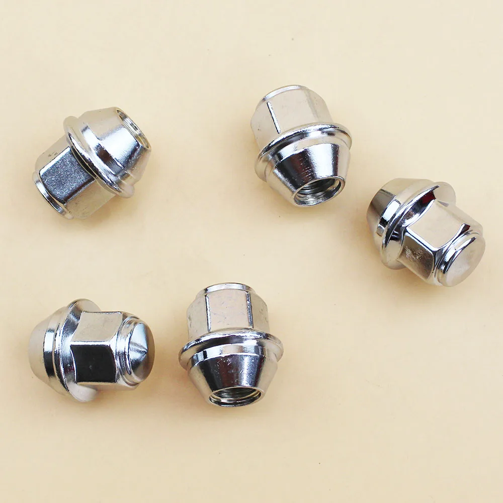 Car Styling 5PCS/lot Chrome Wheel Lug Nuts for Ford Foucs MK3 Mondeo KUGA Escape Fiesta Fusion Lincoln M12*1.5