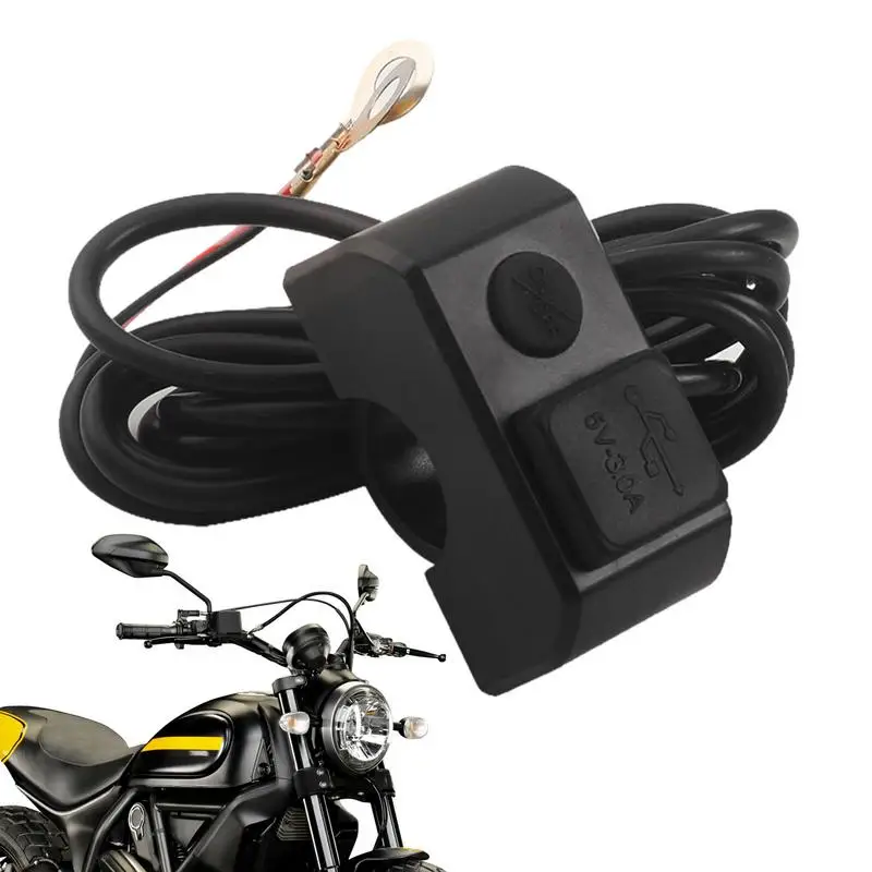 

Motorcycle Dual USB Charger Waterproof Dual Port 3A Fast Charging Phone Tablet GPS Charger Quick Disconnect USB Adapter For