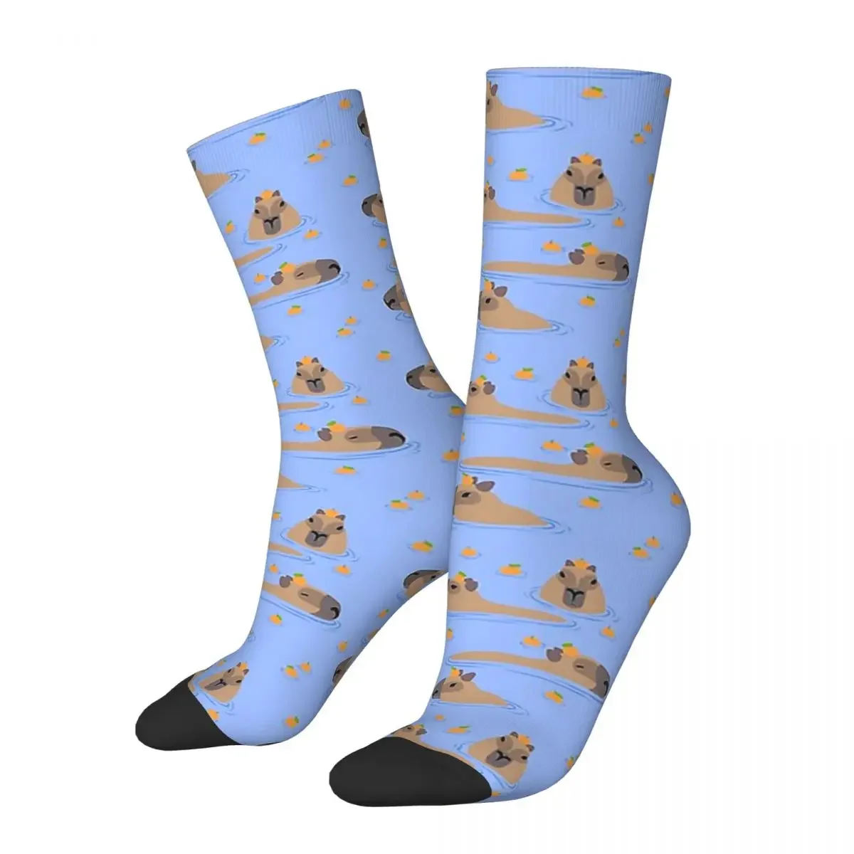 

Bathing Capybaras Socks Harajuku High Quality Stockings All Season Long Socks Accessories for Man's Woman's Gifts