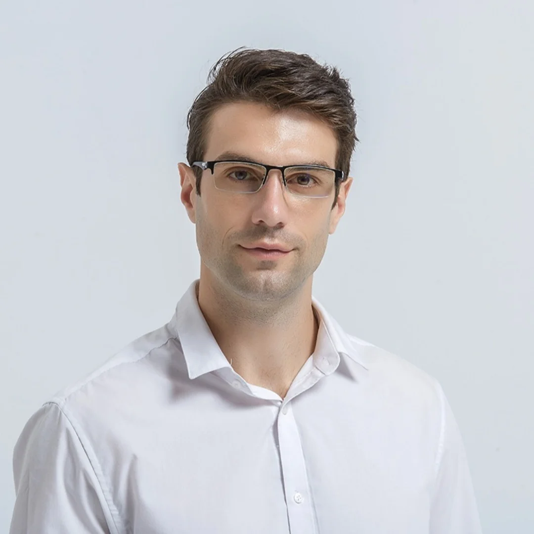 

Anti Blue Light Square Glasses Men Prescription Reading Glasses Optical Eyewear Spectacles Eyeglasses Frames Men's
