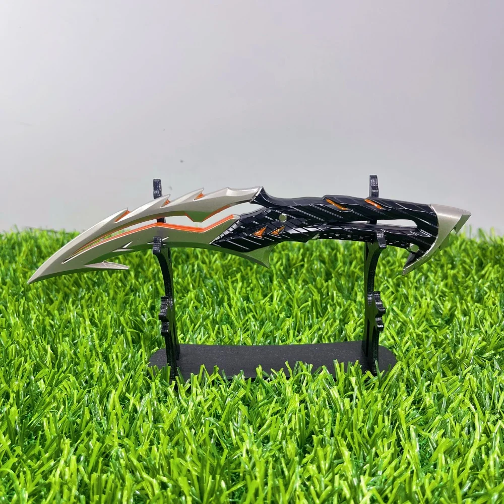7.1inch Valorant Katana Blackwave Blade Anime Metal Sword Ninja Knife Cosplay Prop Real Size Japanese Katana Samurai Sword Toy