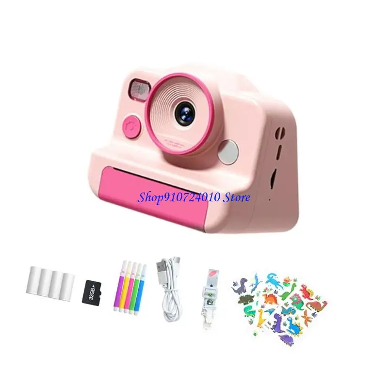 77HD onderwijs kindercamera speelgoed met 32 kaart onmiddellijk fotoafdrukfotografie speelgoed