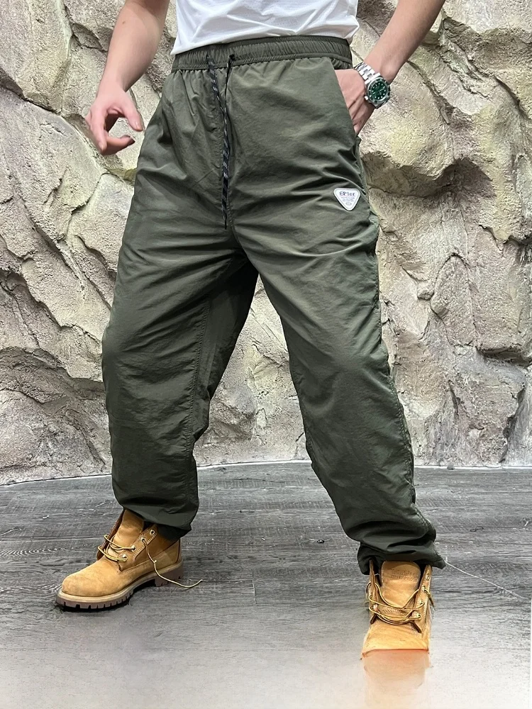 

Outdoor Men's Fce Lined Soft ell Sports Straight Leg Casual Pants Waterproof id Pattern Autumn Winter Warm Trousers