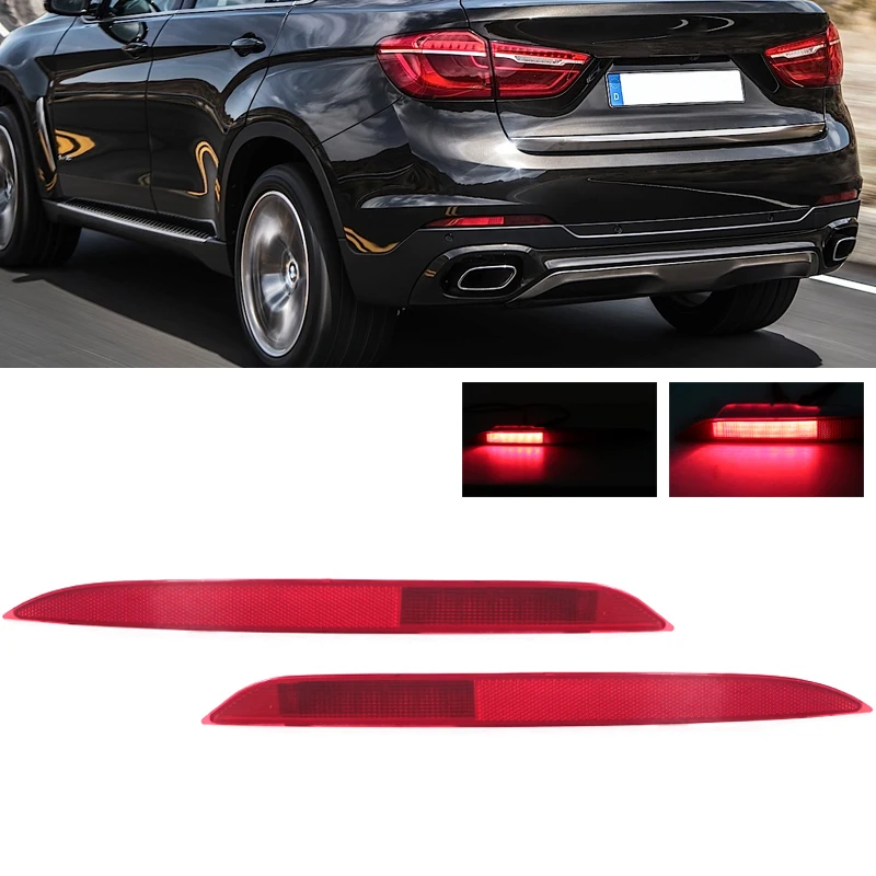 

Предупреждающая лампа отражателя заднего бампера для BMW X6 F16 2014 2015 2016 2017 2018, противотуманная фара стоп-сигнала 63147323185 63147323186