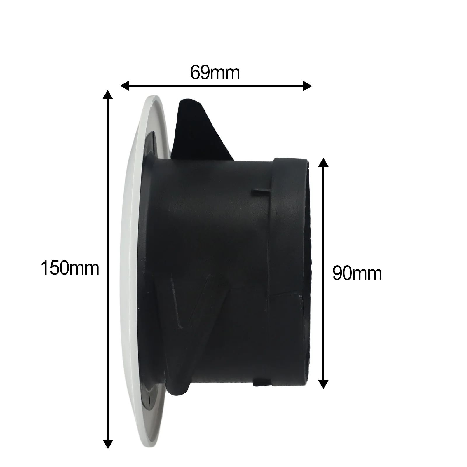 125mm Adjustable Vent Cover ABS Vent Cover Adjustable Air Volume Easy Adjustment Sleek Design Effortless Cleaning