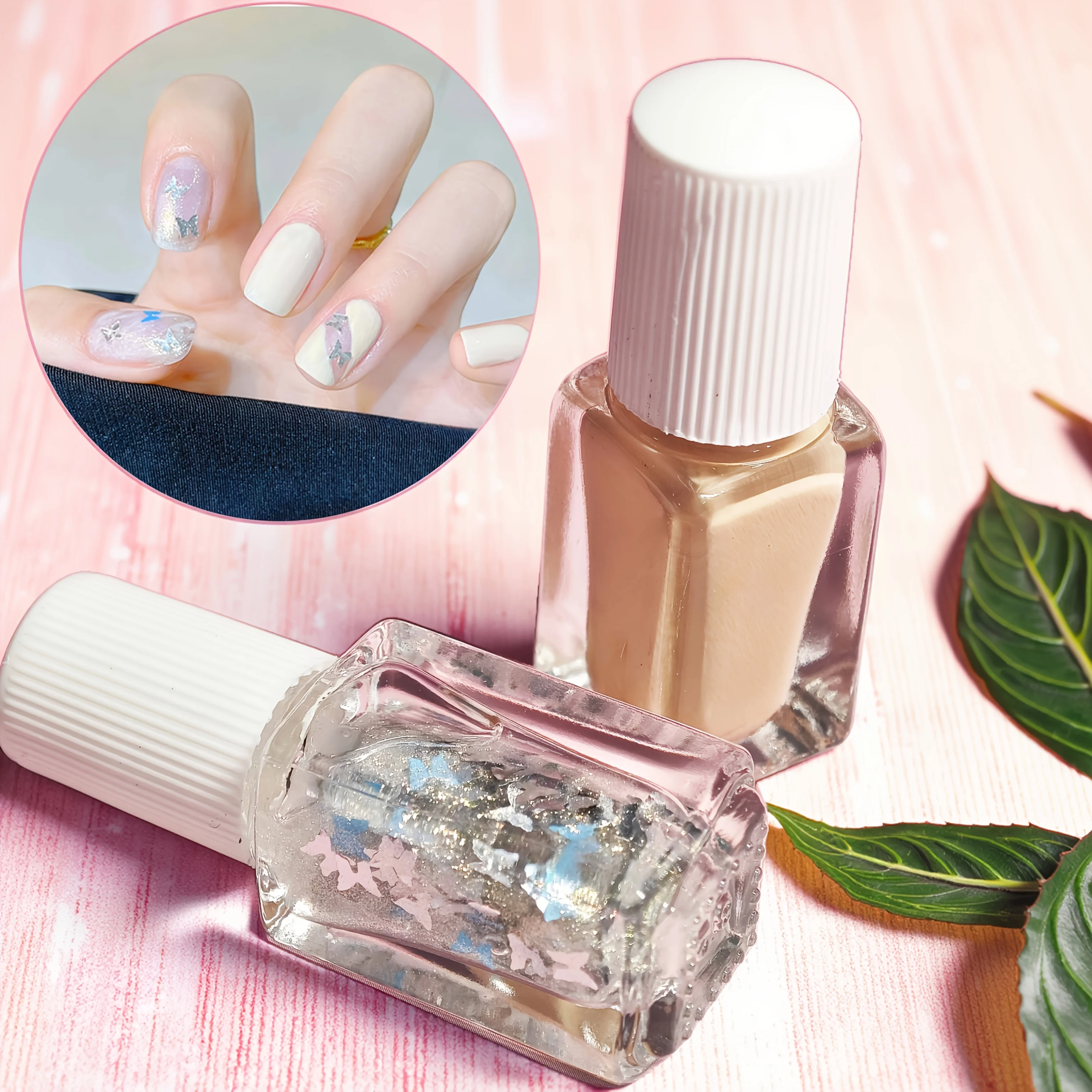 D29 Sweetheart Butterfly 2 طلاء أظافر مائي غير قابل للخبز سهل التقشير #6