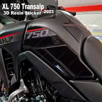 3D オートバイのタンクパッド樹脂保護ステッカー防水傷つきにくいホンダ Transalp XL 750 2023