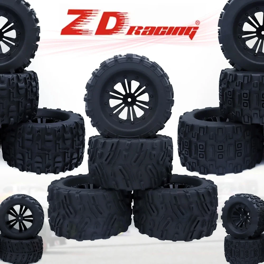 

ZD Racing 120/125mm Wheel Tires for 1:10 RC Car HPI/HSP/Savage XS TM Flux/ARRMA 1/10 GORGON/KDM Racing SUCCESSOR/HNR H9801 MARS