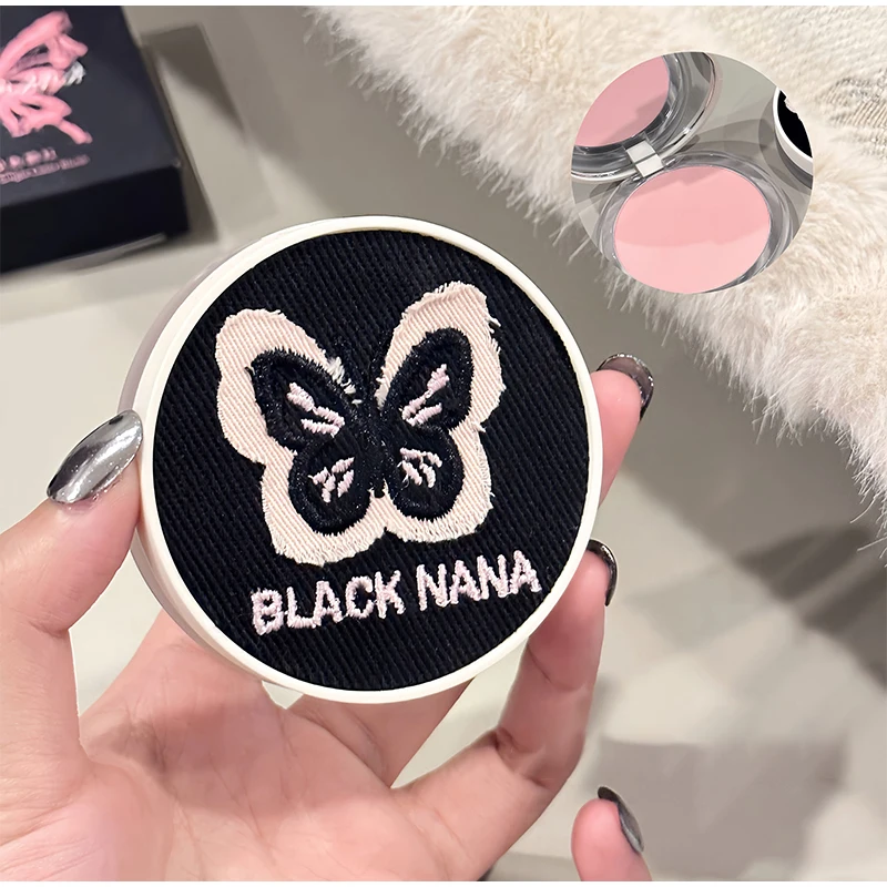 Black Nana Guimengdie Monochrome Powder Blusher Mist Face Velvet Sweet Sister Cute Versatile Small People Monochrome Rouge