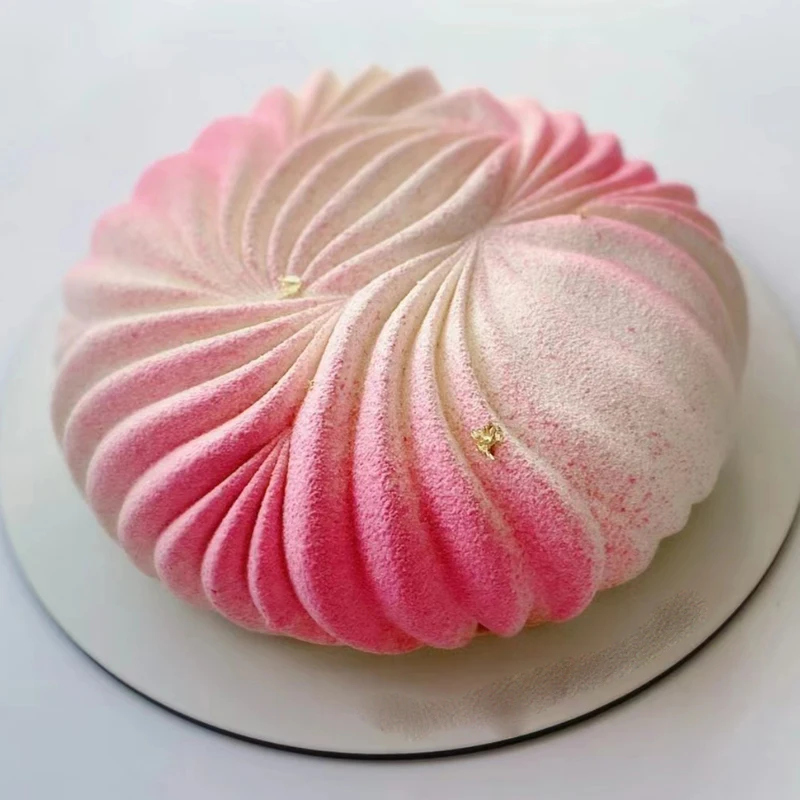 Single Cavity Silicone Cake Molds Surface Rock Line Texture Pearls or Gift Box Design Mousse Moulds Kitchen Dessert Baking Tools