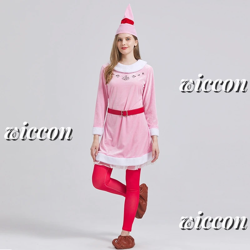 Kumpel Elf Kostüm Weihnachts kostüm Set mit Hose Jacke Schuhe Hut Gürtel einfache Reinigung atmungsaktive Weihnachten Cosplay Party Outfits