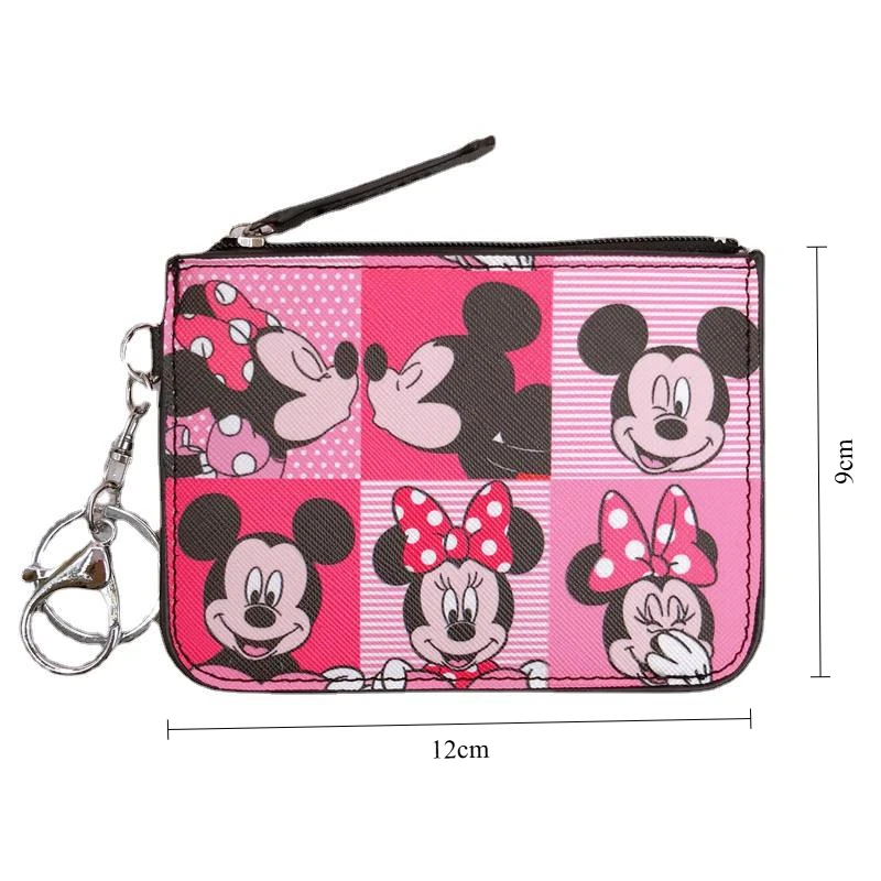 Disney Bags Mickey Mouse Coin Purses Minnie Card Holder Donald Duck Cute Wallet Daisy Coin Purses Keychains Ring