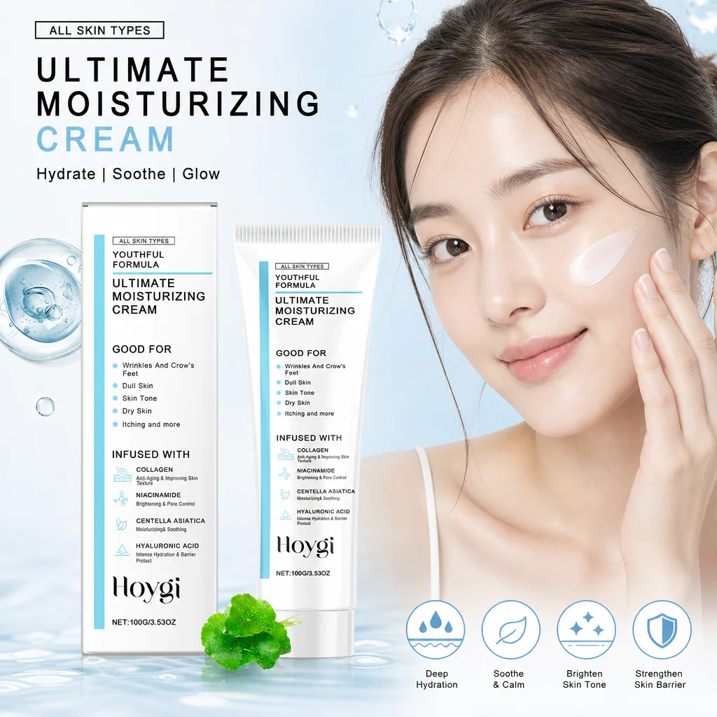 Centella Asiatica Moisturizer Cream Hydrate Nourish Skin Control Excess Oil Reinforce Skin Barrier Revitalize Facial Skin