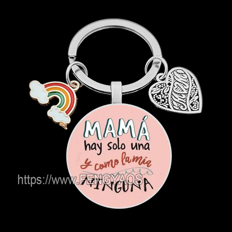 2023 Spanish Mother Keychain Lovely Keychains Thanksgiving Gift for Mom