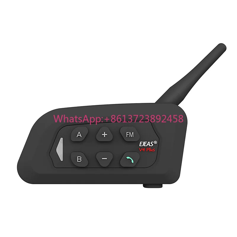 EJEAS V4 Plus Waterproof 4 Riders Motorcycle Helmets Bluetooth Motorcycle Intercom bluetooth Helmet Headset