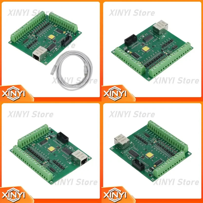 4-Axis Ethernet Motion Card Mach3 Breakout Board CNC Controller Board for Industrial CNC Milling Machine Engraver
